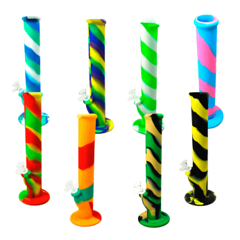 Bong de Silicona 36 cm para marihuana. Diferentes colores.