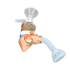Pipa Bong de silicona con  percolador, percolador con cazoleta.
