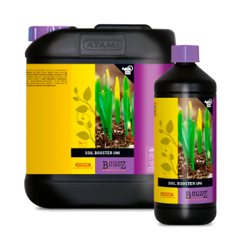 Booster Soil de Atami para mejorar cultivos en tierra.