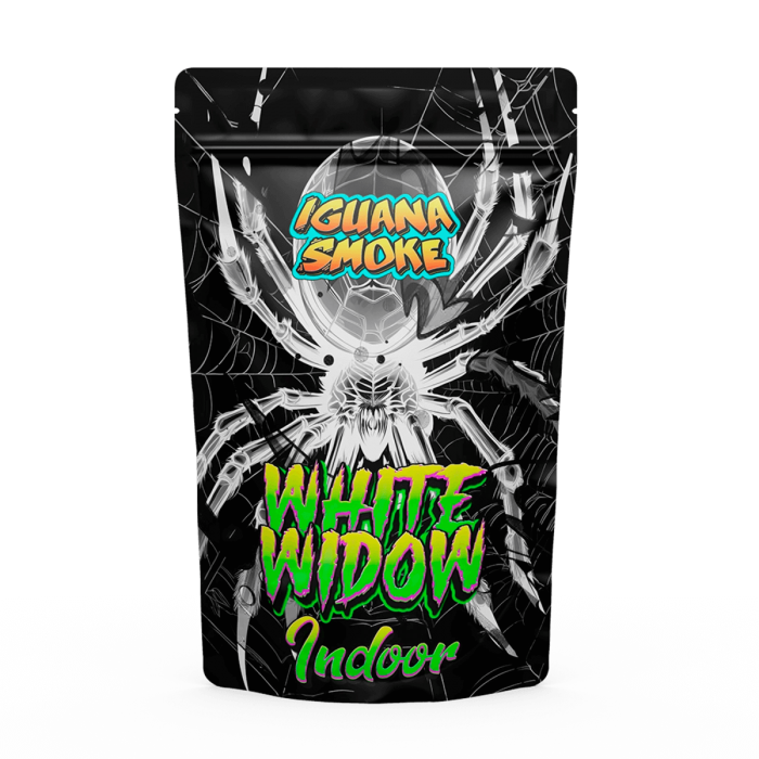 Cogollos CBD White Widow de interior de la marca Iguana smoke 2 gramos.