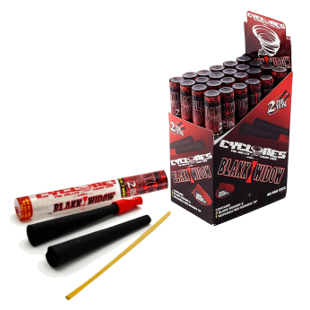 Cyclones Xtra X2 Blakk Widow, conos de papel negro.