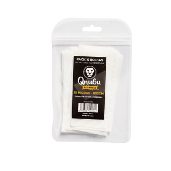 Bolsas Qnubu Rosin Press de 90 micras 10 unidades para extracciones.