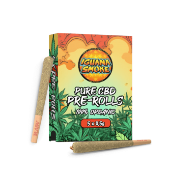 Pre rolls CBD Tsunami 15% Iguana Smoke, 5 unidades.