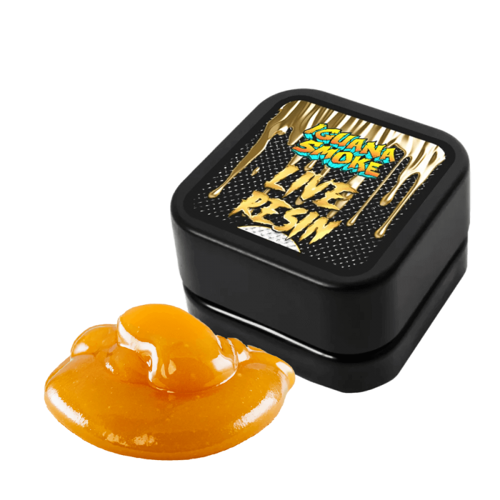 Resina al 84% de CBD Live Resin de Iguana Smoke.