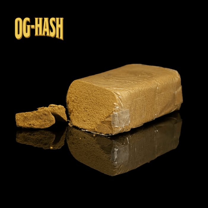 Hachís CBD con aroma OG de Only CBD, pastilla de polen.