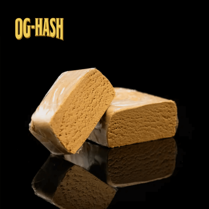 Hachís CBD con aroma OG de Only CBD, polen cortado.
