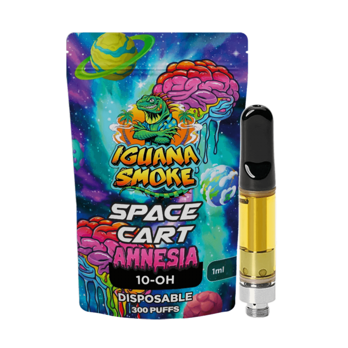 Cartuchos 10-OH de Iguana Smoke de 1ml, amnesia.
