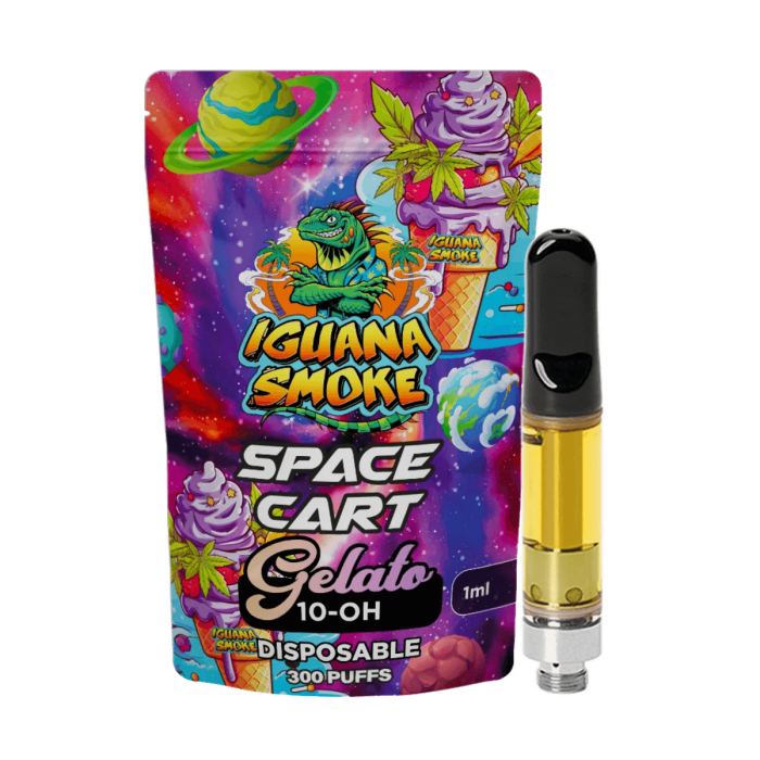Cartuchos 10-OH de Iguana Smoke de 1ml, gelato.