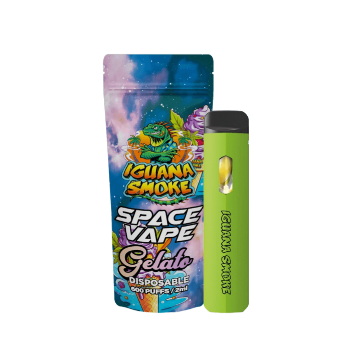 Vaper 10-OH de Iguana Smoke de 2ml Space Vape, gelato.