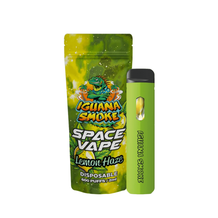 Vaper 10-OH de Iguana Smoke de 2ml Space Vape, lemon haze.