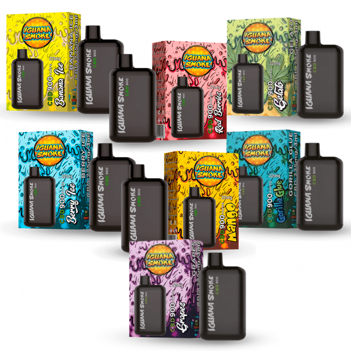 Iguana Pod CBD Pocket Aromas 225mg, caja.