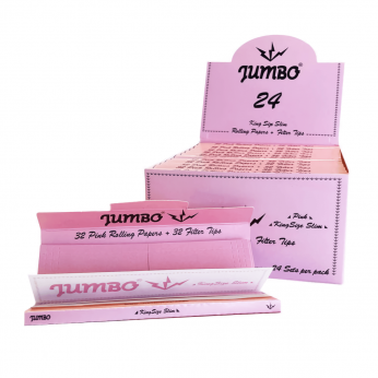 Papel con filtros Jumbo King Size Rosa.
