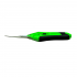 Tijeras Leaf Trim de Vaguard Hidroponics con punta curva, lateral.