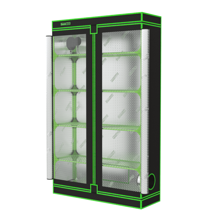 Armario invernadero Dark Box Propagator Tower de 120 x 40 x 200 cm.