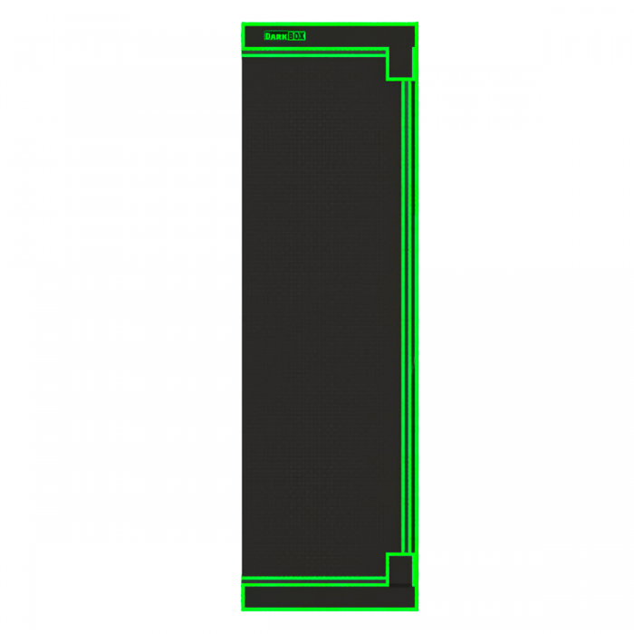 Invernadero Dark Box Propagator Tower 60x40x200 cm para cultivo de esquejes y germinación, cerrado frontal.