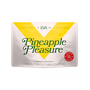 Flores CBD Pineapple Pleasure de EVA, envase de 3 gramos.