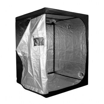 Armario Cultibox Light Plus de 240x120x200 cm, abierto.