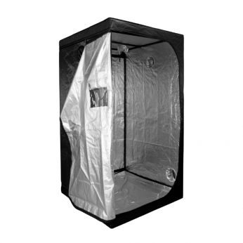 Armario Cultibox Light Plus de 100x100x200 cm, abierto.