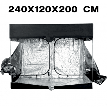 Armario Cultibox Open 240x120x200 cm, abierto.