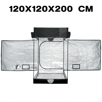 Armario de cultivo cultibox open 120x120x200 cm. Abierto.