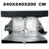 Armario Cultibox Open 240x240x200 cm, abierto.