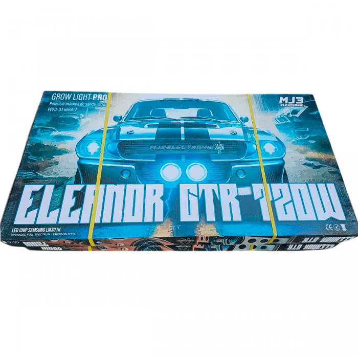Foco LED Eleanor GTR 720w 3.1, caja.