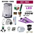 kit de armario led 200w de 80x80 profesional