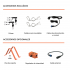 Barra LED Ignator Canopyled B 120W 2 unidades, componentes y accesorios.