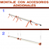 Barra LED Ignator Canopyled B 120W 2 unidades, accesorios adicionales.