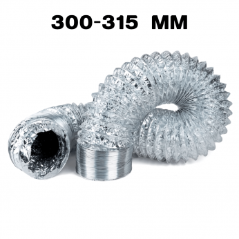 Tubo aluconect de 315mm para extracción de aire.
