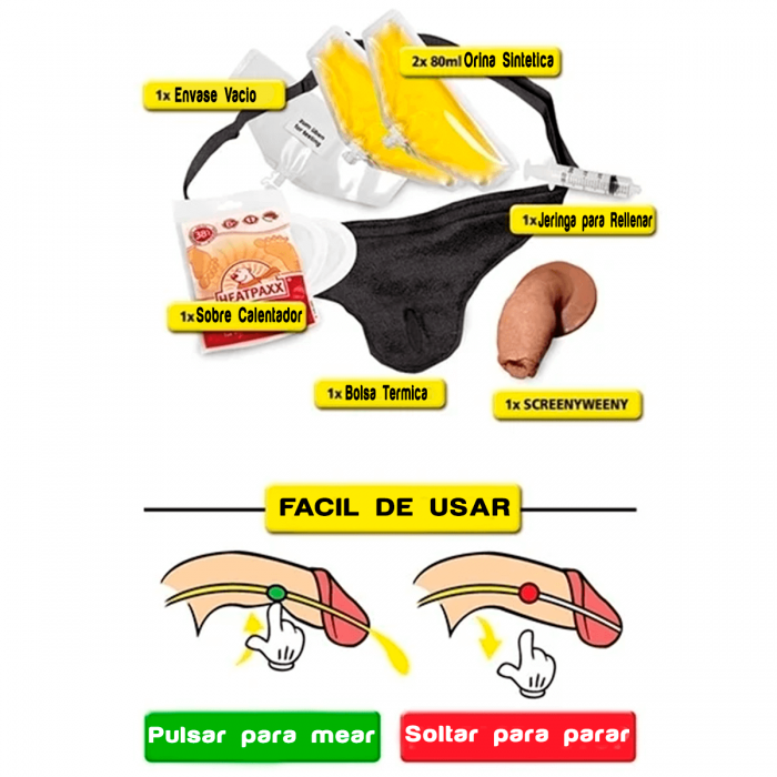 Pene falso Screeny Weeny 6.0, sencillo de usar.