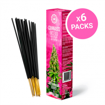 Barritas de incienso de cannabis con aroma chicle Bubblegum.
