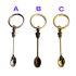 Cucharas para esnifar con llavero incorporado. Distintos modelos a la venta.