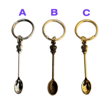 Cucharas para esnifar con llavero incorporado. Distintos modelos a la venta.