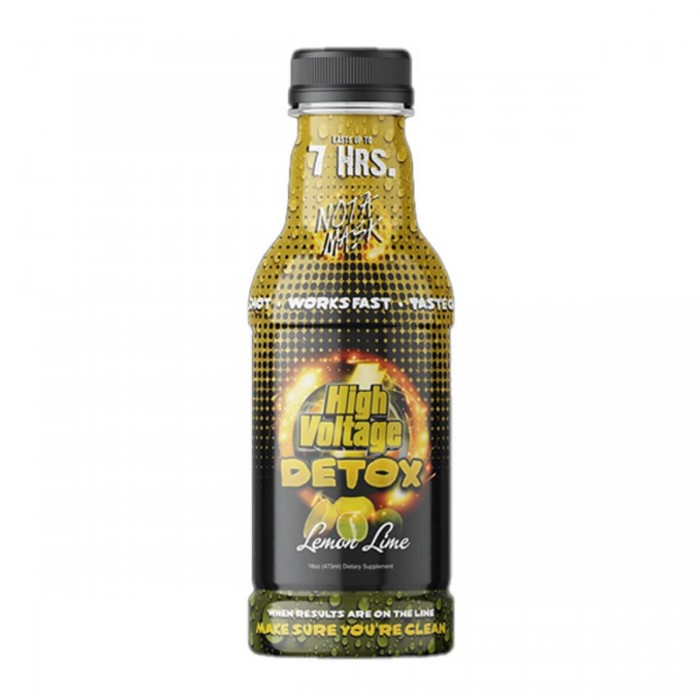 Limpiador de toxinas High Voltage Detox 473ml sabor lima limón.