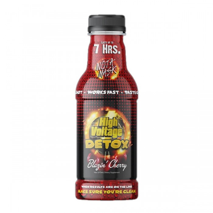 Limpiador de toxinas High Voltage Detox 473ml sabor cereza.