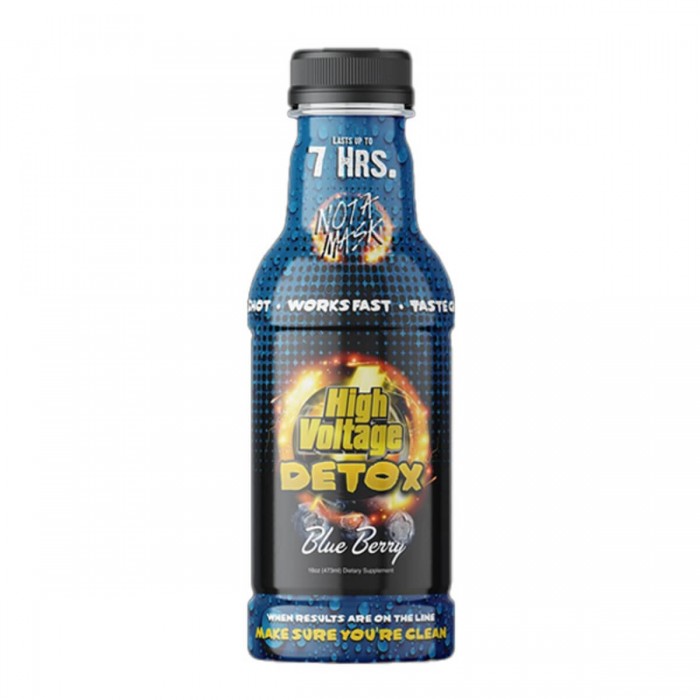 Limpiador de toxinas High Voltage Detox 473ml sabor arándanos.