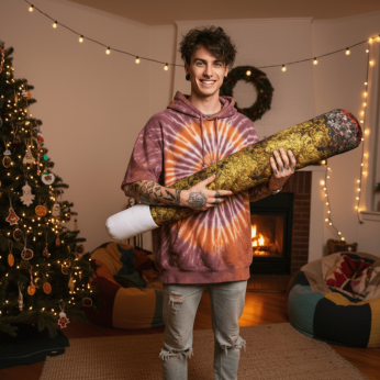 Cojín Porro Flash de 66cm con colores llamativos, regalo de navidad.