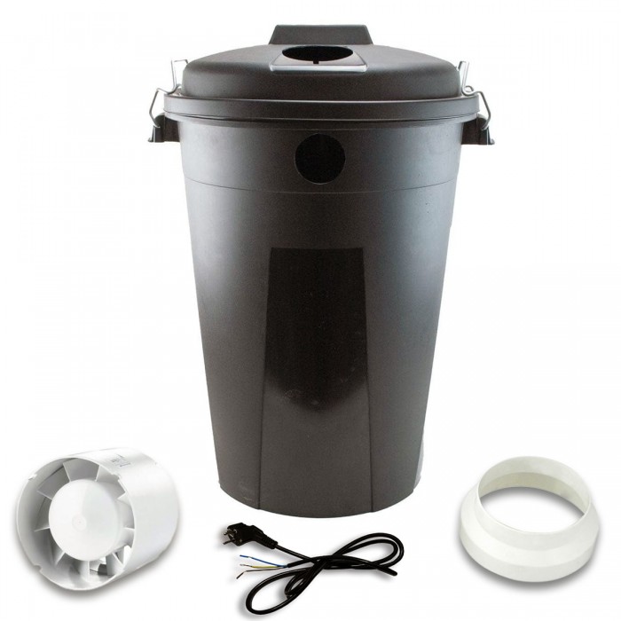 Piezas del Kit cubo 100L para humidificador ultrasónico.