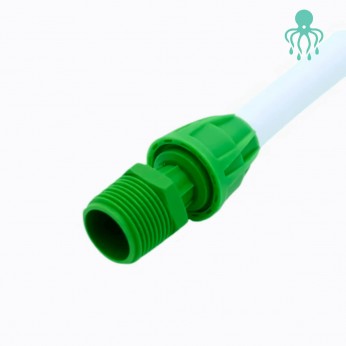 Conexión recta 3/4" para sistemas de riego.