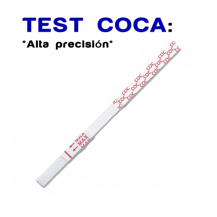 Test de cocaína en orina para detectar su presencia. Precisión 300 ng/ml