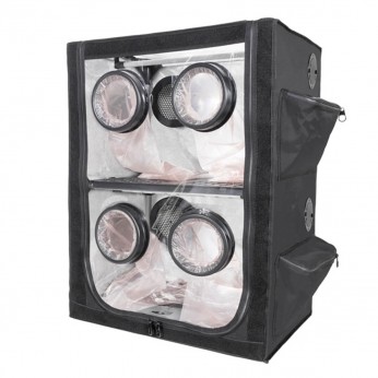 Armario doble de cultivo para setas de 60x40x80cm Probox Mushpro M, con guantes.