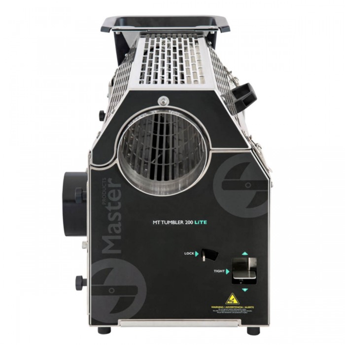 Peladora de cogollos MT Tumbler 200 Lite de Master Trimmers, lateral de la máquina.