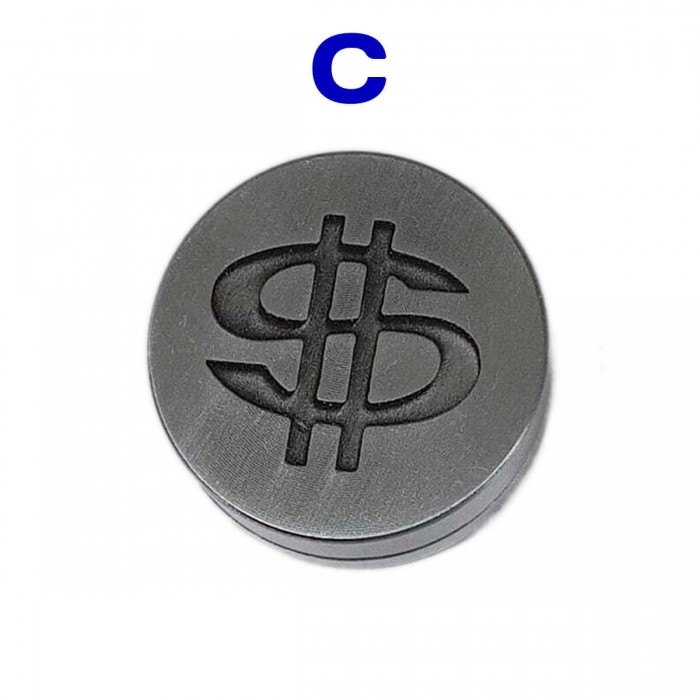 Grinder metálico para marihuana modelo C Dolar.