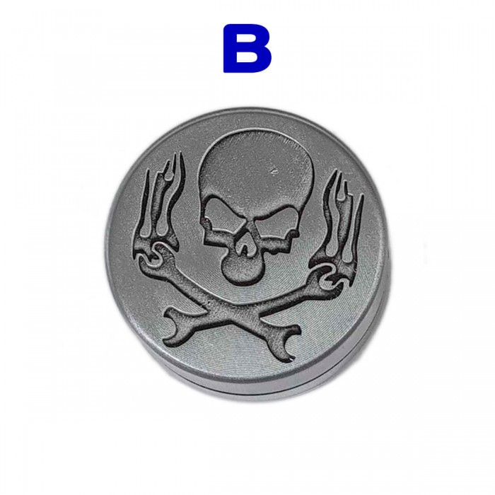 Grinder metálico para marihuana modelo B Calavera.