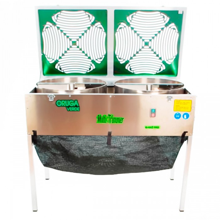 Peladora de cogollos Multitrimmer Basic Pro de Oruga Verde.