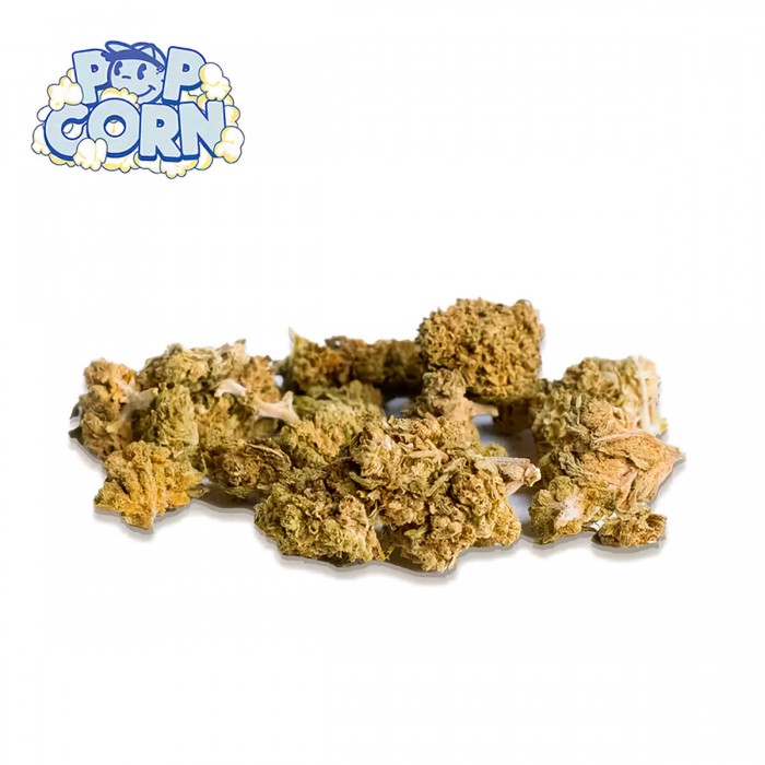 Flores CBD Pop Corn Blue Candy 10g de la marca Xuxes, cogollos.