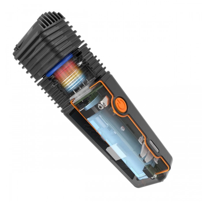 Vaporizador Veazy de Storz & Bickel, sistema de refrigeración.