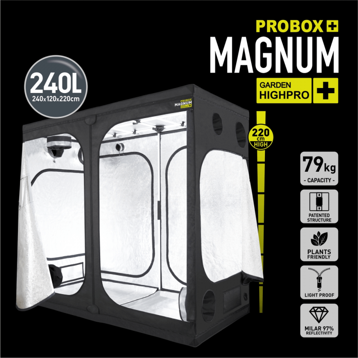Armario Garden Highpro Magnum de Probox 240L, 120x240x220cm.