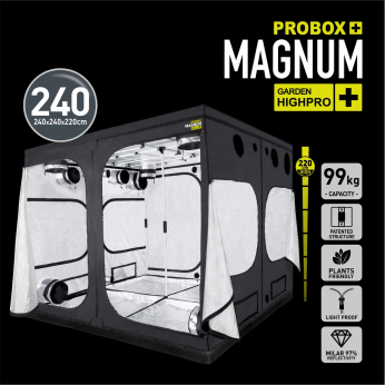 Armario Garden Highpro Magnum de Probox 240, 240x240x220cm.